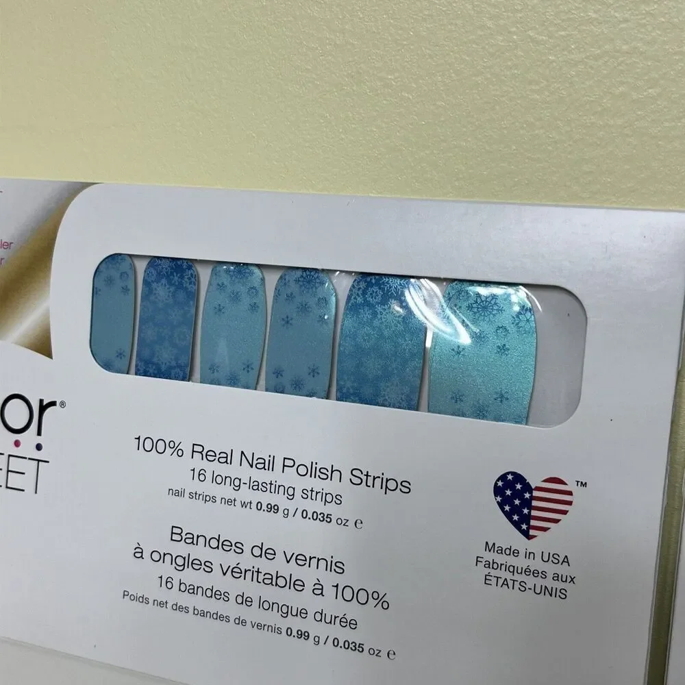 2 Color Street Nail Polish Strips Cold Front & A Dashing Time Reindeer NEW